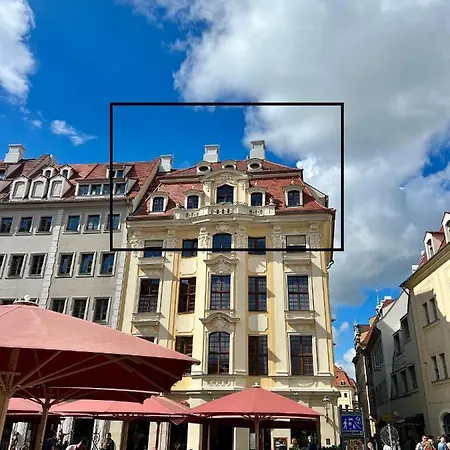 Luxus Suite Mit Einmaligem Blick Auf Die Frauenkirche Dresden Buitenkant foto